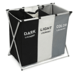 Panier à linge 3 compartiments – Tri facile pour vêtements