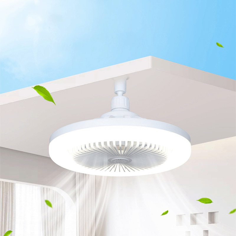 H78fa041afb3d497d89fb1eb735014533v Ventilateur plafonnier LED 2-en-1 avec éclairage intégré - Image 3