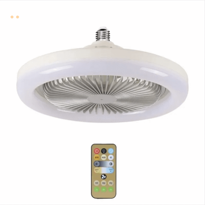 Ventilateur plafonnier LED 2-en-1 avec éclairage intégré - Image 1