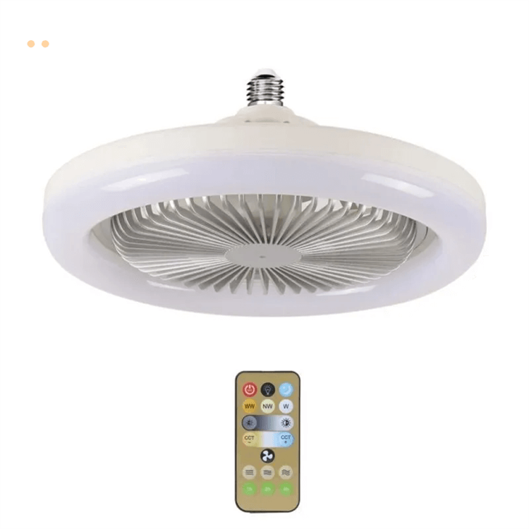 Hda70a6a2b3cc4a2493742c872fc04d61O Ventilateur plafonnier LED 2-en-1 avec éclairage intégré - Image 1