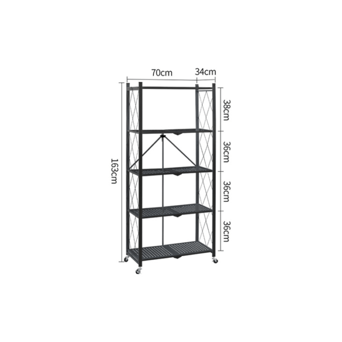 Étagère Pliable Métal 5 étagères - Image 4